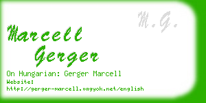 marcell gerger business card